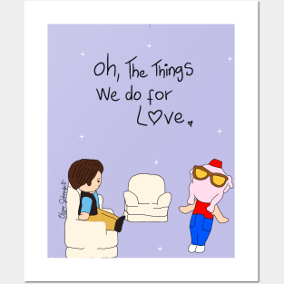 Oh the things we do for love Polly pocket Olga Schembri Posters and Art